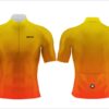 JERSEY PARA CICLISMO M CORTA PROF DEGRADE DE ORO A NARANJA