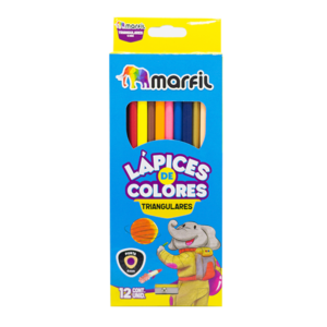 Lapices de Colores Triangulares  Marfil ME-E-0303 x 12 Colores (precio Unidad)