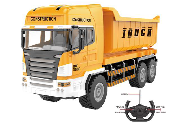 VOLQUETA RC DE 4 VIAS CON ILUMINACION 666-670NA