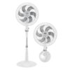Ventilador 2 en 1 SAMURAI Ultra Silence Force Blanco