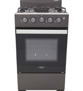 Estufa De Piso Haceb 4 Puestos Con Horno Gas Natural Romero 50 Torre Gris
