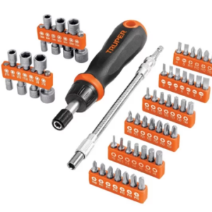 Destornillador Tipo Ratchet con 42 Puntas y 14 Copas, Truper 18220