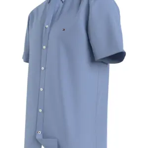 Camisa Manga Corta Azul Tommy