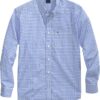 Camisa Manga Larga Azul Cuadros M