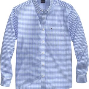 Camisa Manga Larga Azul Cuadros M