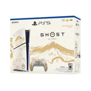 PS5 Estándar Ghost of Yotei Blanco Dorado+ Control +Juego Ghost of Yotei